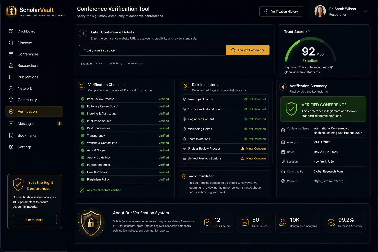 ScholarVault Verification Tool